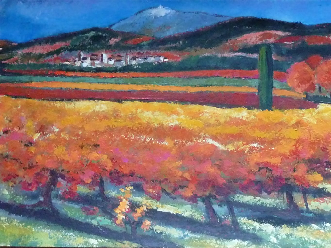 Automne à Valréas
35x50 cm,acrylique sur carton