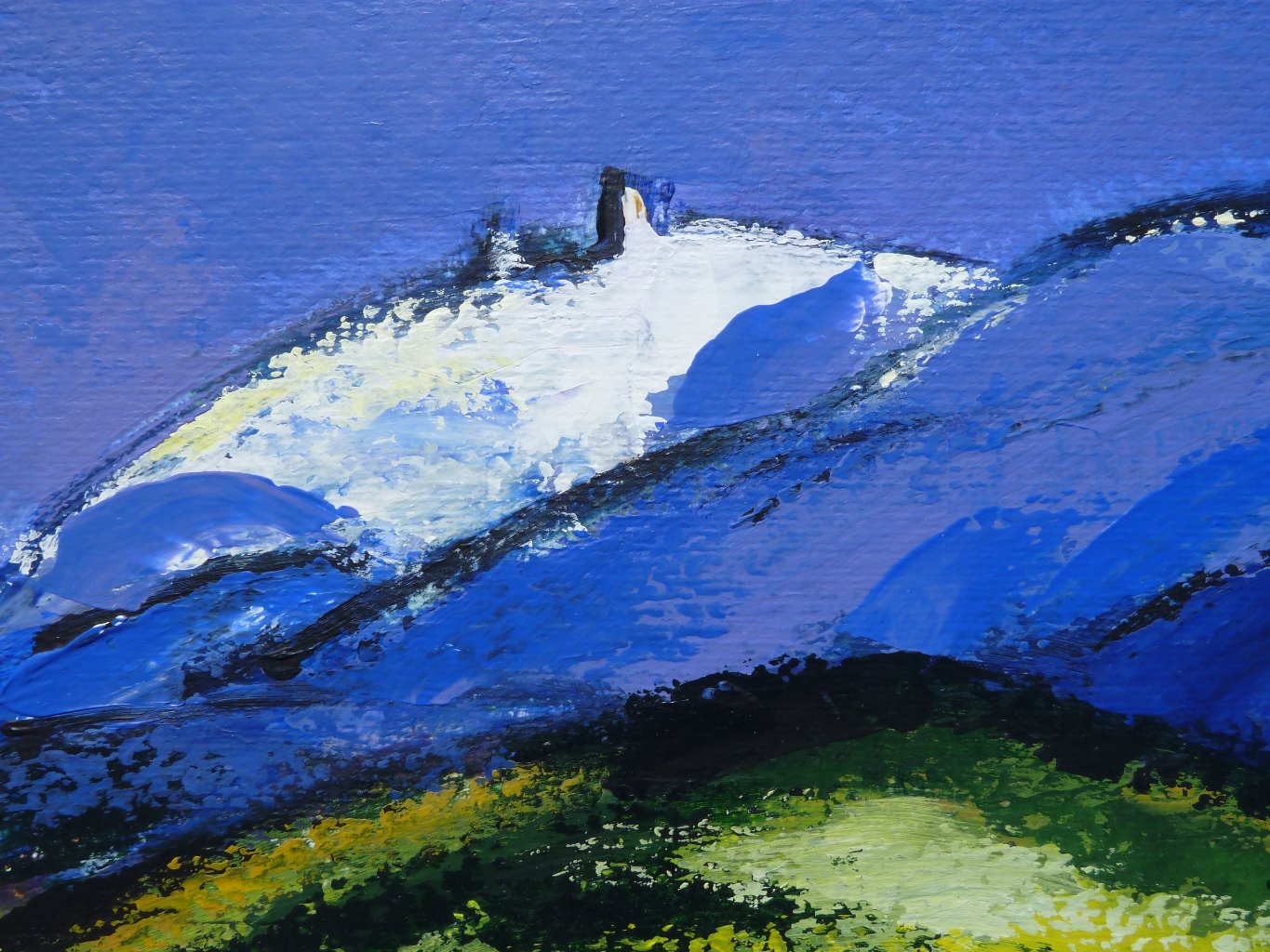 Printemps à Entrechaux,détail
acrylique sur papier