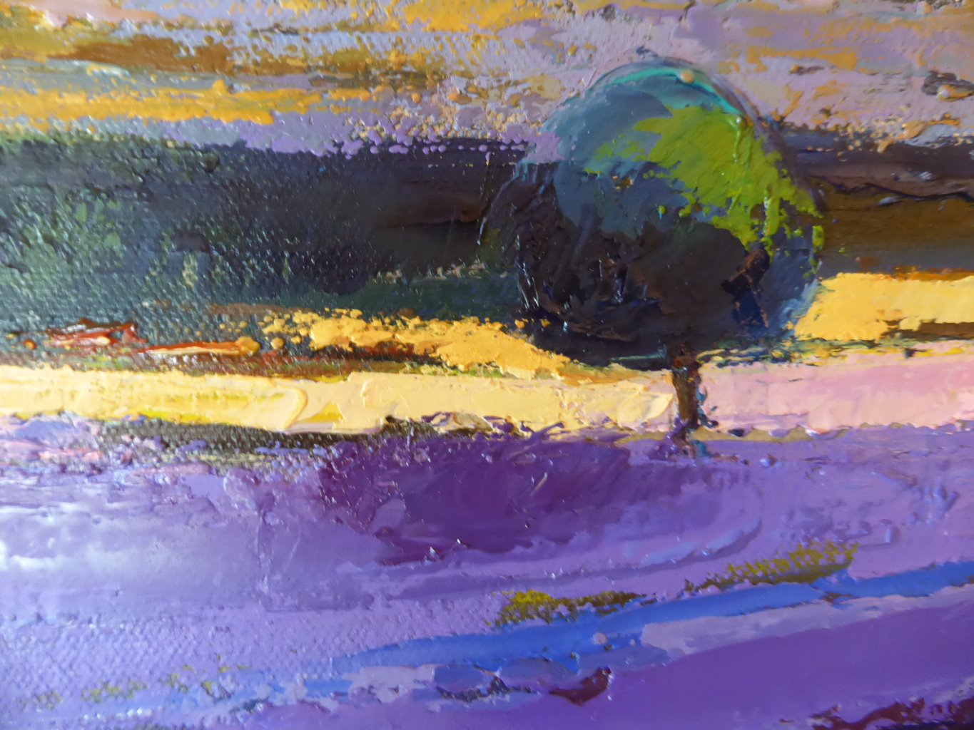 Plateau de Valensole,détail
huile sur toile